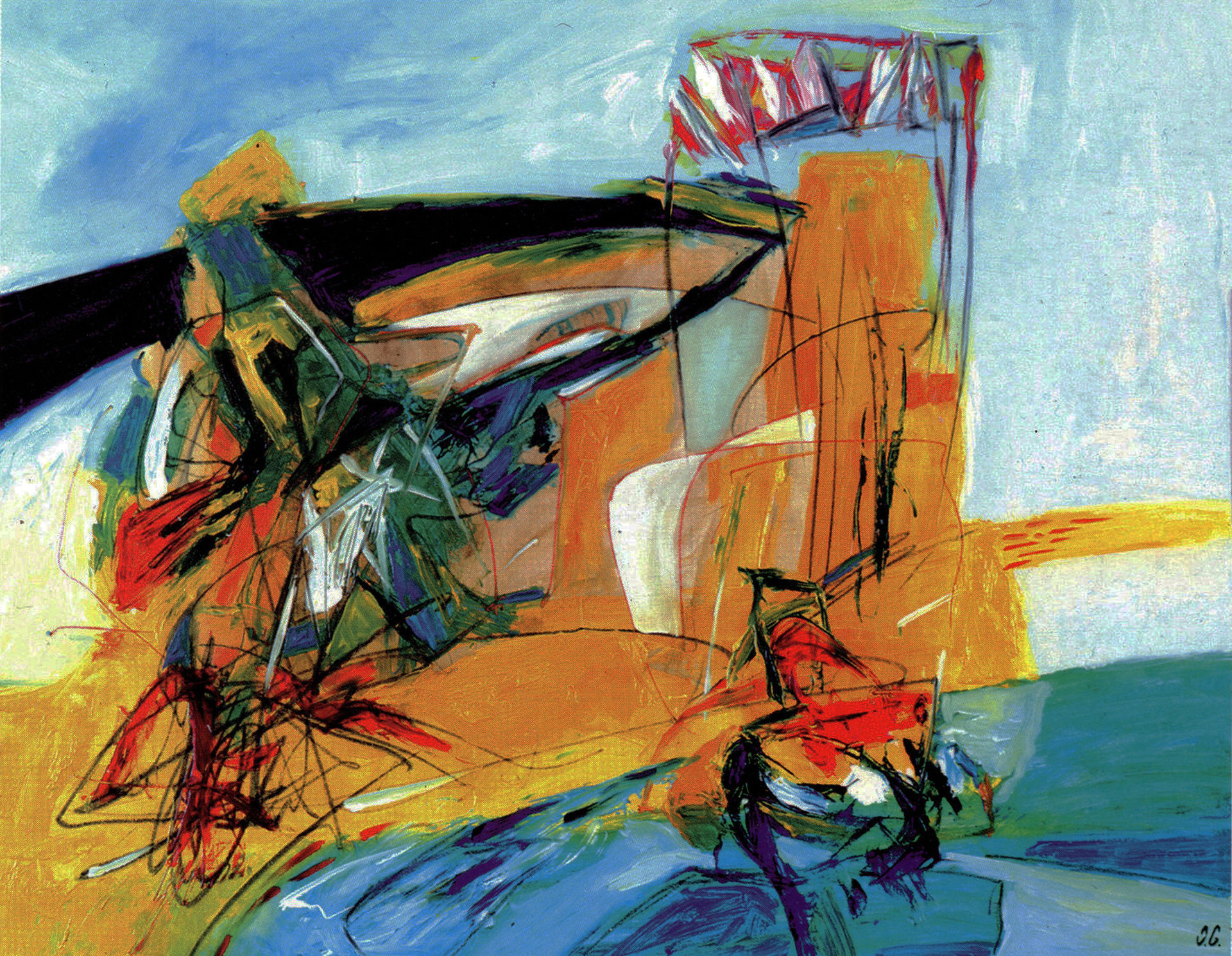OG-PINT-1996 Omar Gatica, El Juego, Óleo sobre tela, 81 x 100 cm. 1996 OG-PINT-1996 Omar Gatica, El Juego, Óleo sobre tela, 81 x 100 cm. 1996