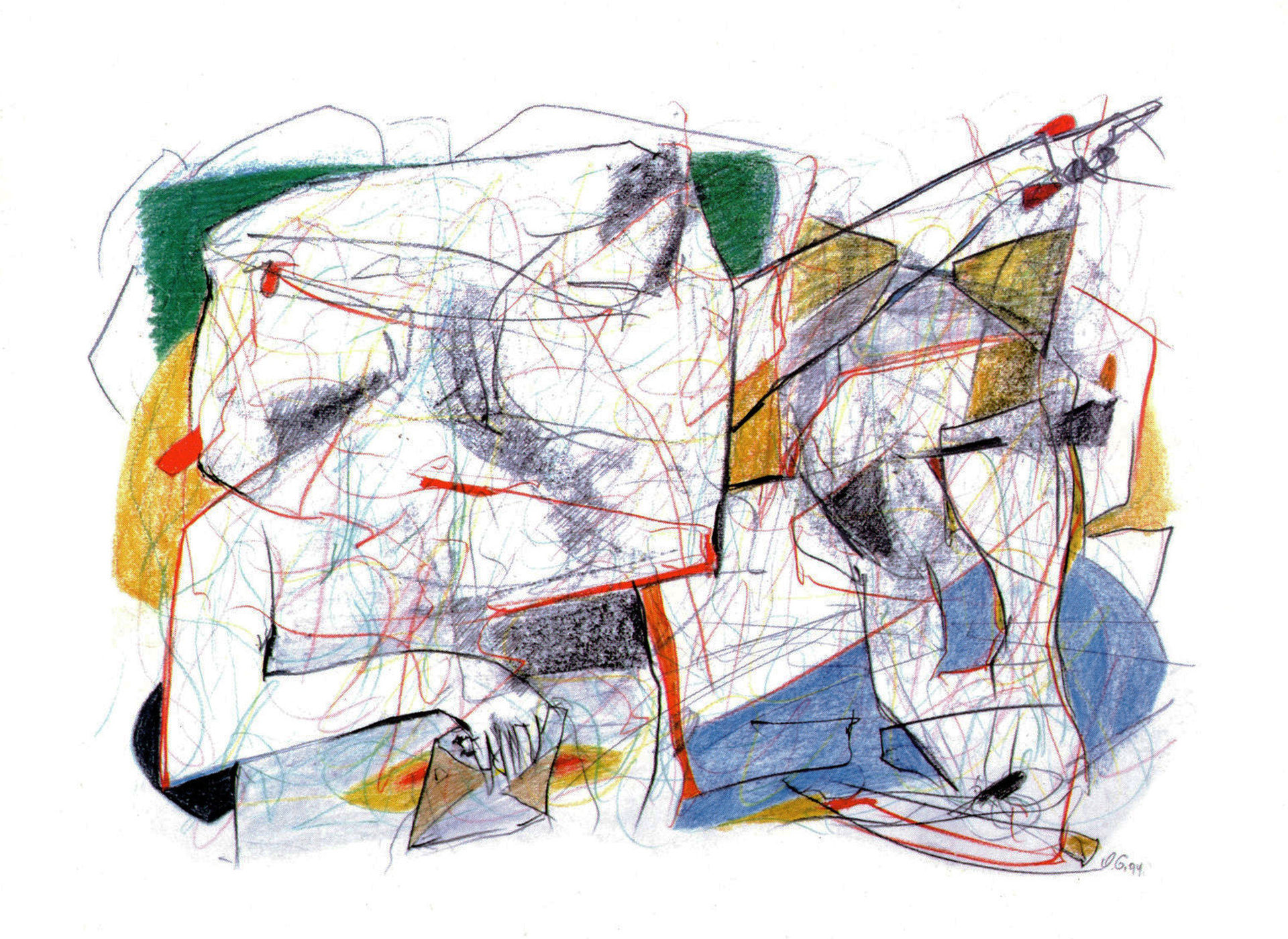 Dibujos y Pinturas OMAR GATICA 1994 – 1996. Exposición Individual 1996