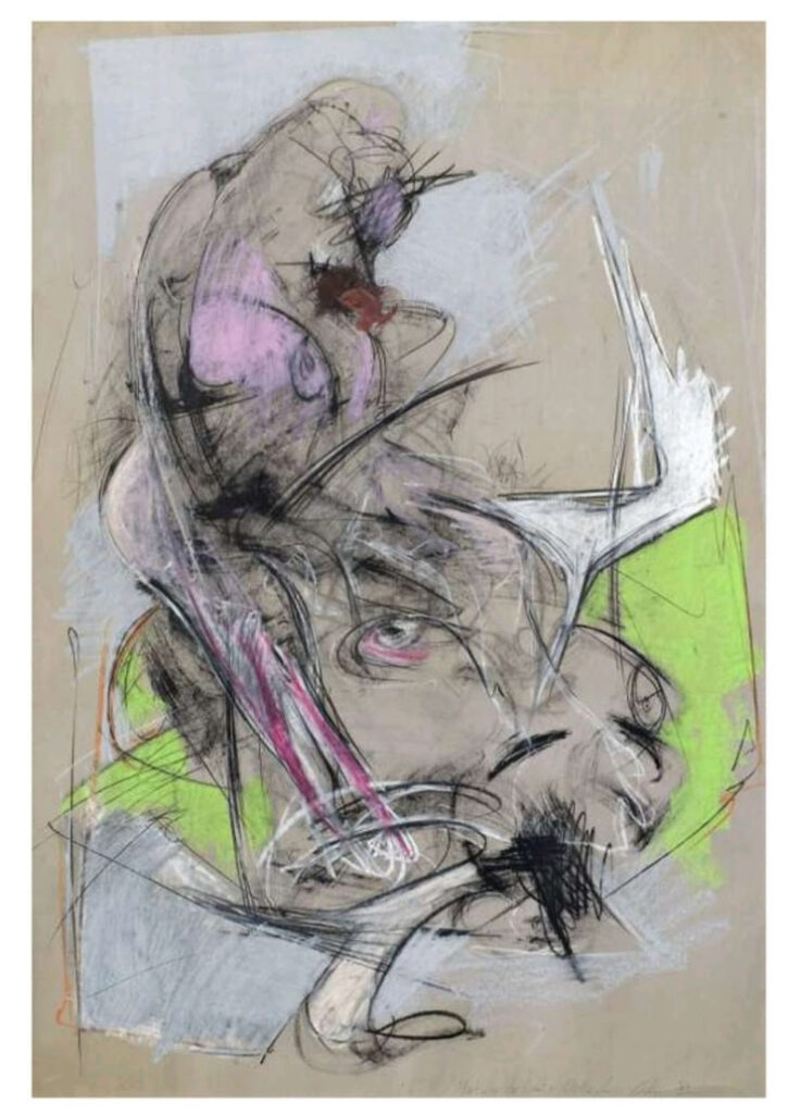 Sin Título. Pastel sobre papel obra de Omar Gatica 1980