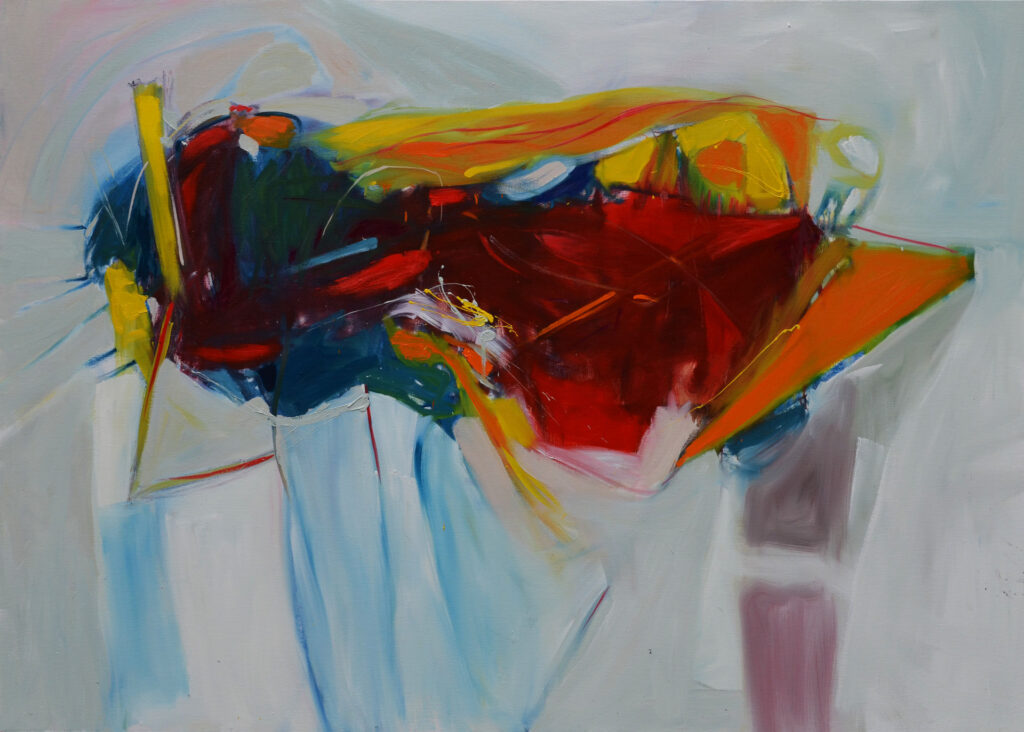 Alivio, óleo sobre tela, 160 cm. x 220 cm. Omar Gatica Rivera - 2017