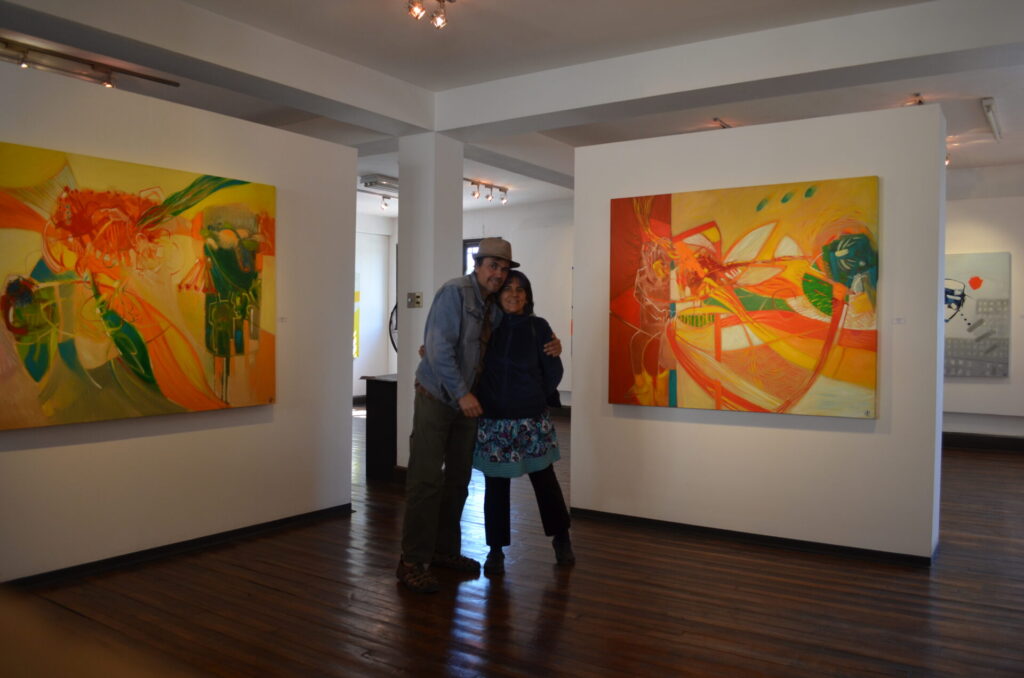 Omar Gatica e Yto Aranda en la exposición Placer 2014