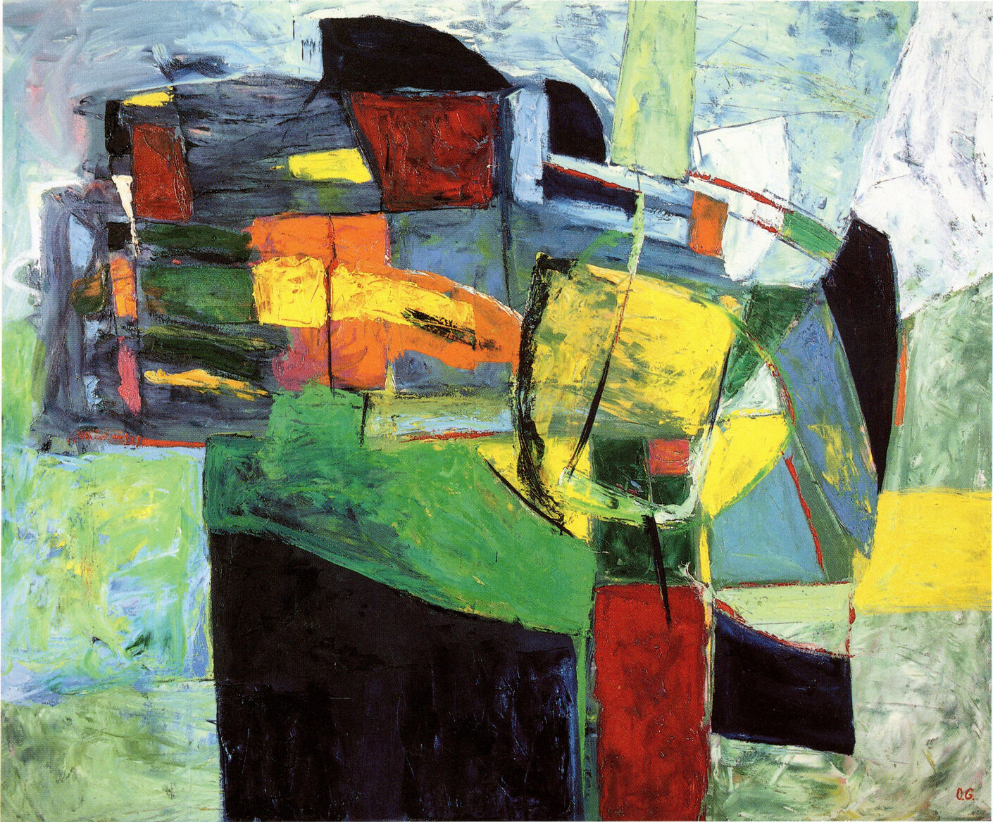 OG-OBRA-PINT-1990 - Omar Gatica - Cabeza - Head, 1990. Óleo sobre tela, 135 x 165 cm.