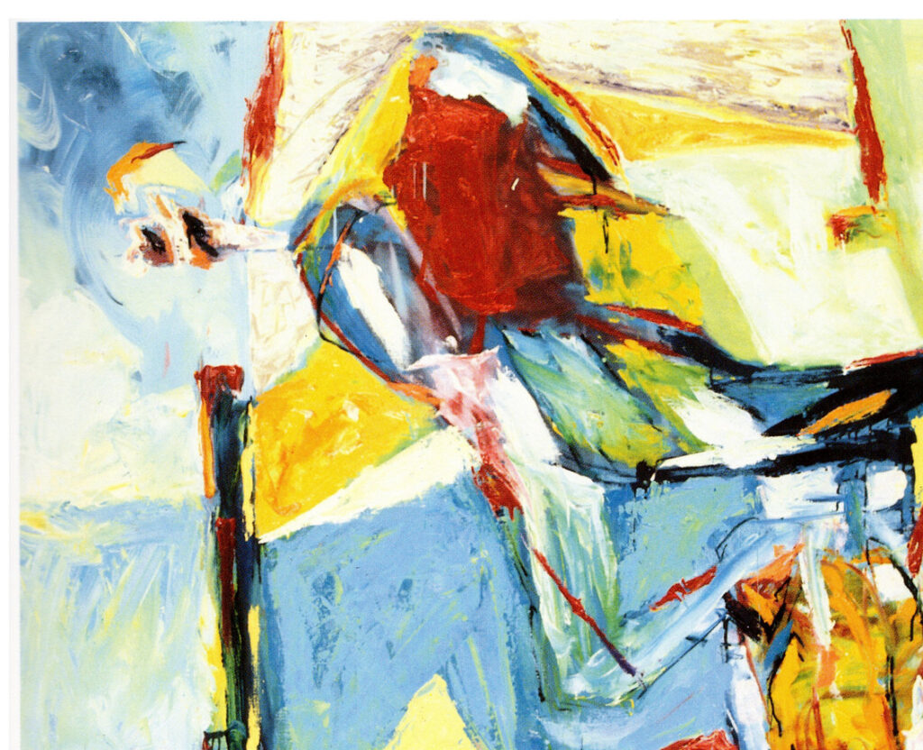 OG-OBRA-PINT-1991 - Omar Gatica - El Patriarca II - The Patriarch II, 1991. Óleo sobre tela, 135 x 160 cm.