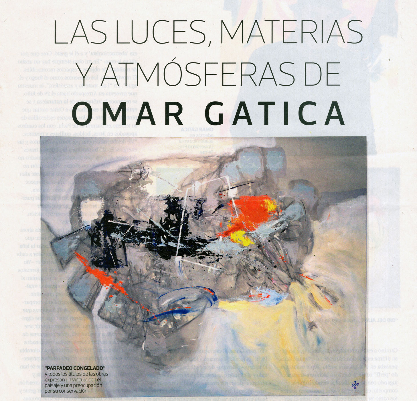2017 Las luces materias y atmosferas de Omar Gatica. MásDeco. La Tercera.
